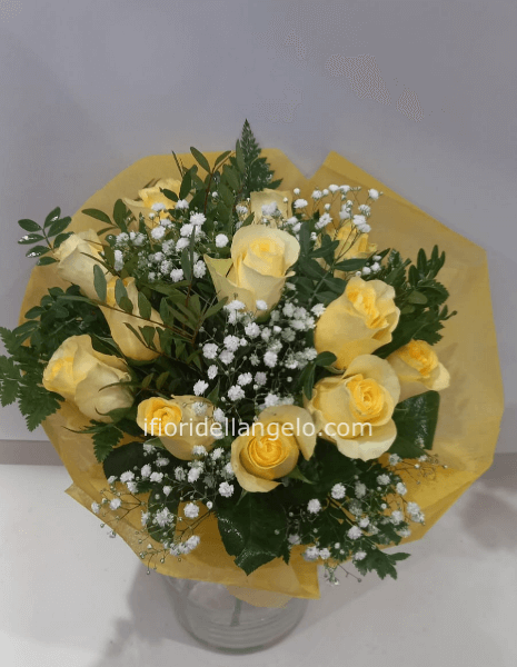 Bouquet rose gialle small