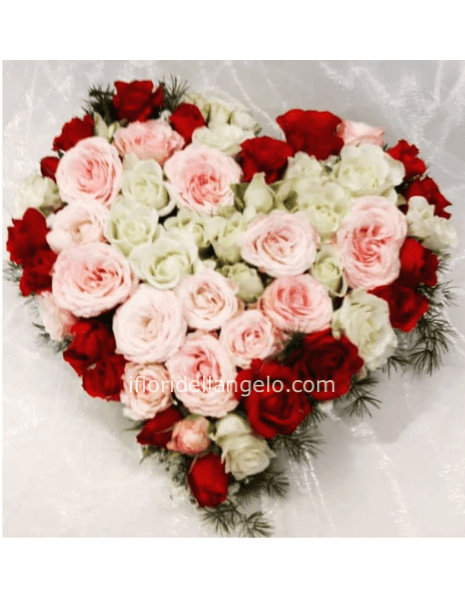 Cuore di rose assortite