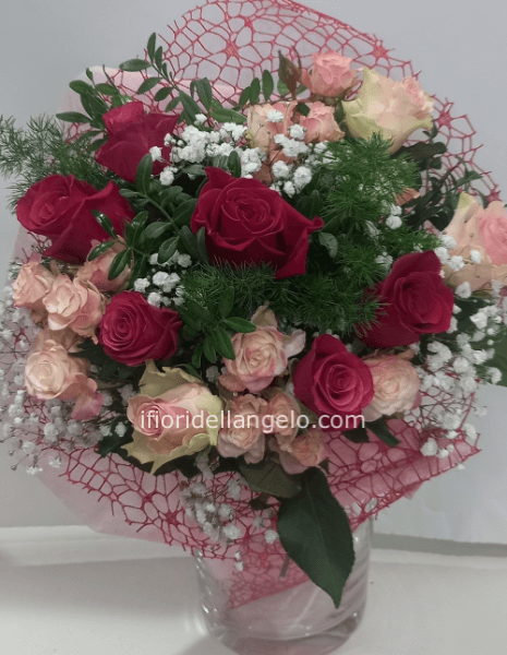 BOUQUET DI ROSE COLORI ASSORTITI