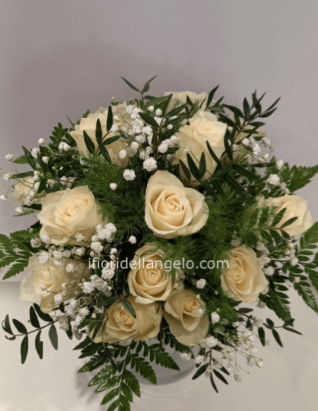 Bouquet di rose bianche small